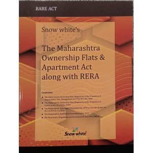 Snow White Publication's THE MAHARASHTRA OWNERSHIP FLATS & APARTMENT ACT ALONG WITH RERA Bare Act 2024